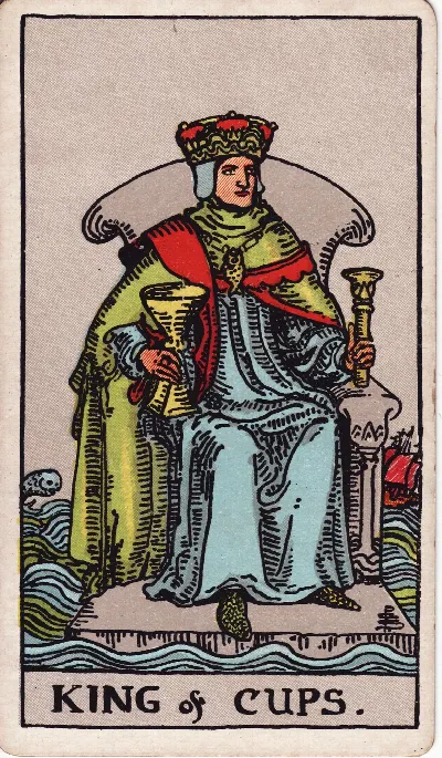 King of Cups tarot card, Rider-Waite-Smith deck