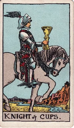 Knight of Cups tarot card, Rider-Waite-Smith deck