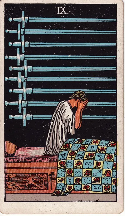 Nine of Swords tarot card, Rider-Waite-Smith deck