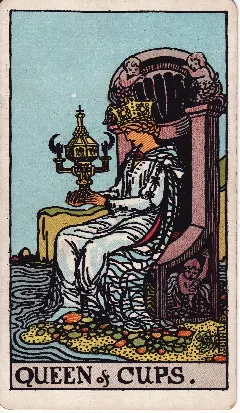 Queen of Cups tarot card, Rider-Waite-Smith deck