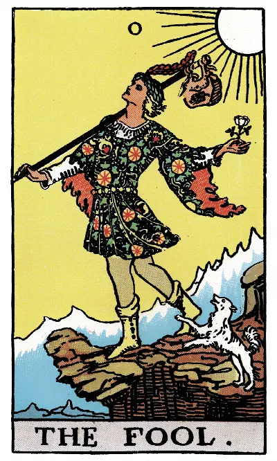 The Fool tarot card, Rider-Waite-Smith deck